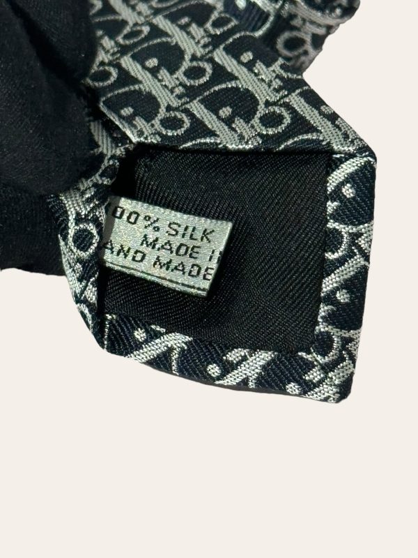 Dior Striped Oblique Silk Tie