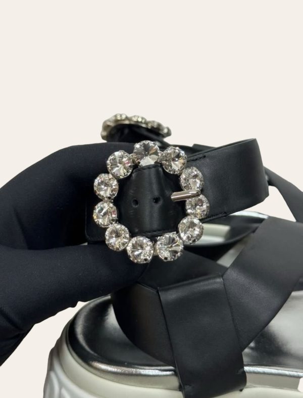 Miu Miu Crystal Sandal SZ 38