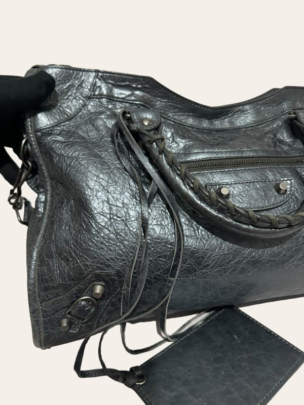 Balenciaga Metallic City Bag