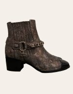 Chanel Chain Leather Boots SZ 35.5