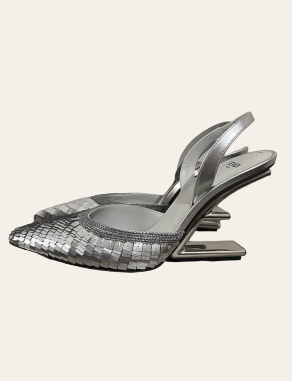 Fendi First Sequin Heel SZ 36