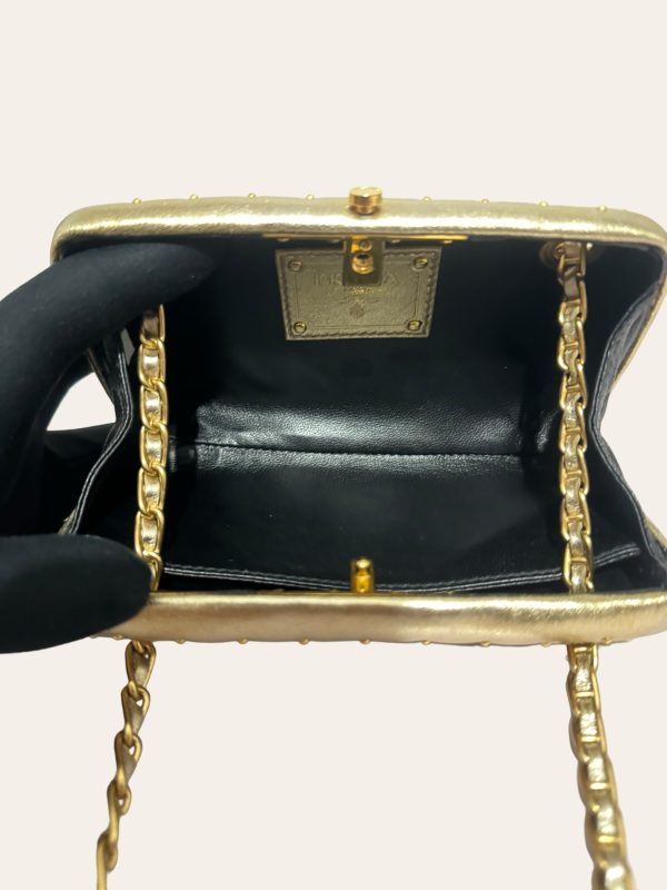 Prada Gold Chain Clutch
