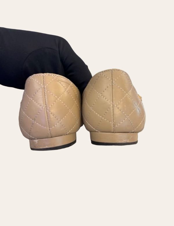 Chanel Camellia Quilted Flats SZ 37.5