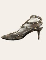 Valentino Crystal Rockstud Caged Pump SZ 38.5
