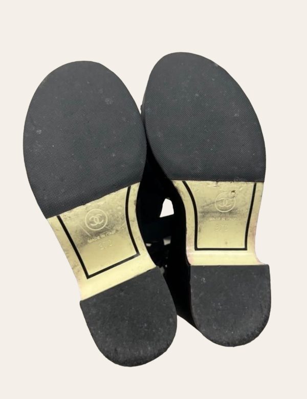 Chanel Logo Wedge SZ 37