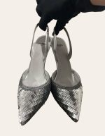 Fendi First Sequin Heel SZ 36