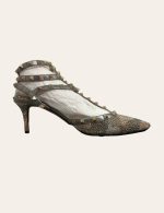 Valentino Crystal Rockstud Caged Pump SZ 38.5