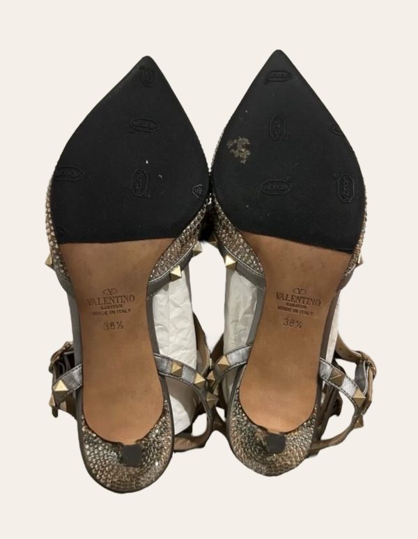 Valentino Crystal Rockstud Caged Pump SZ 38.5