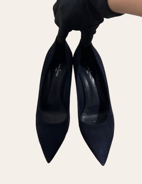 Louis Vuitton Suede Heels SZ 37