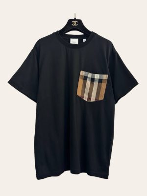 Burberry Checkered Pocket Oversized T-Shirt