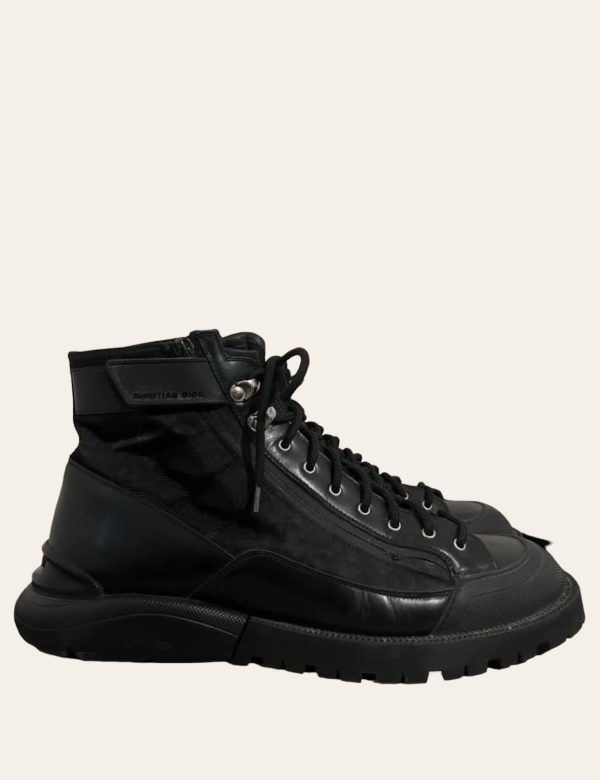 Dior Oblique Combat Ankle Boots SZ 43