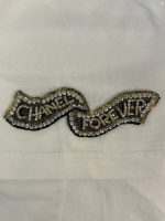 Chanel Sleeve Beaded Logo T-Shirt