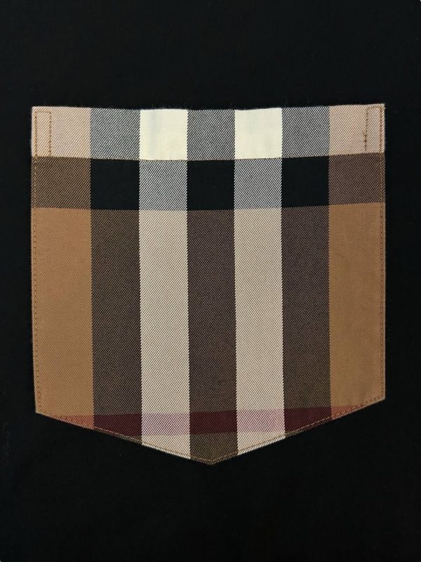 Burberry Checkered Pocket Oversized T-Shirt