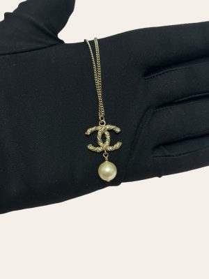 Chanel Crystal Pearl Necklace