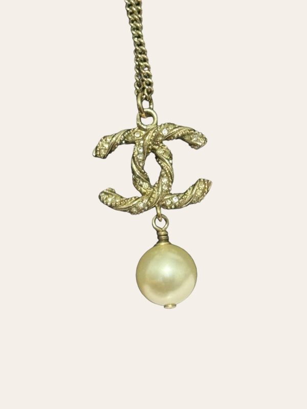 Chanel Crystal Pearl Necklace