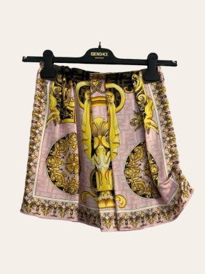 Versace X Fendi Fendace Silk Skirt