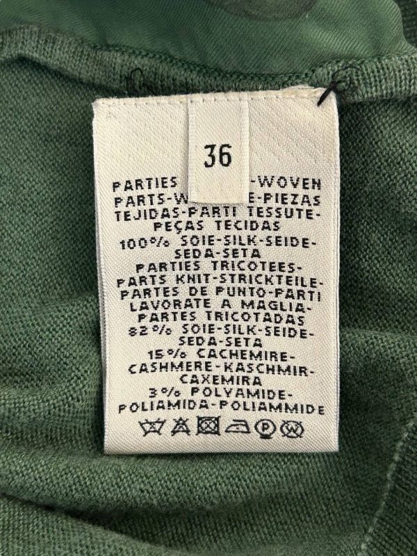 Hermes Silk Long Sleeve Twillaine Sweater