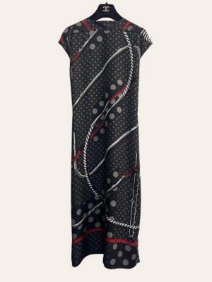 Hermes Clic Clac Silk Dress