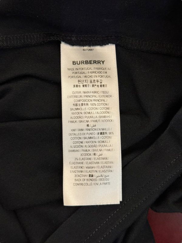 Burberry Check EKD Cotton T-Shirt
