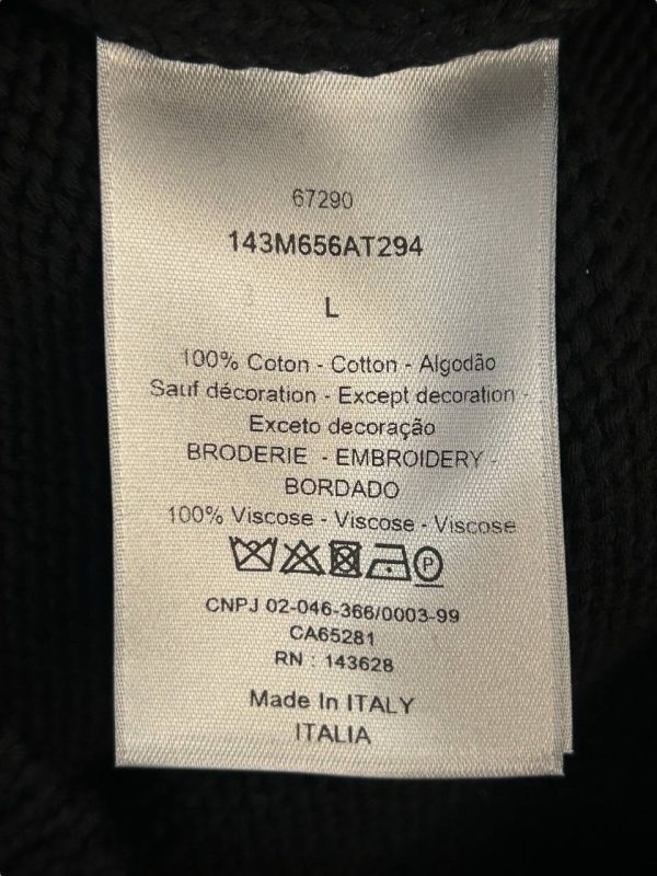 Dior X Kenny Scharf Embroidered Logo Top