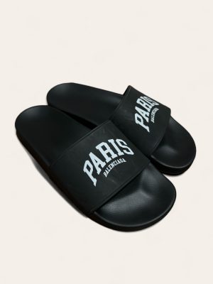 Balenciaga Logo Rubber Slides SZ 42