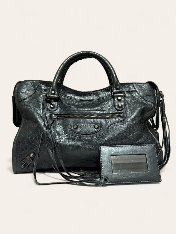 Balenciaga Metallic City Bag