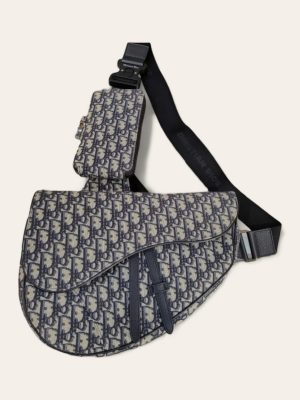 Dior Maxi Oblique Saddle with Pouch