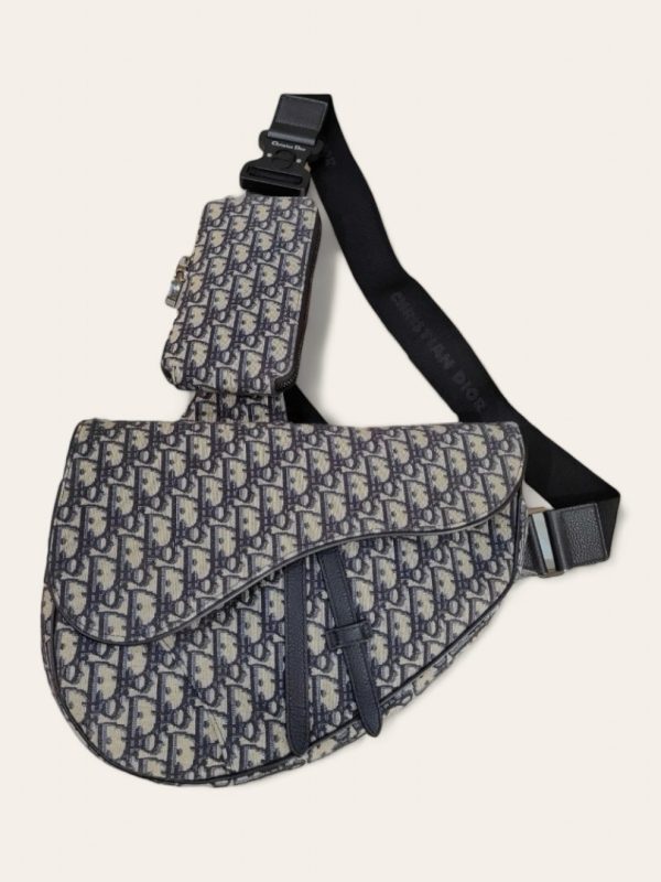 Dior Maxi Oblique Saddle with Pouch