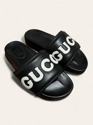 Gucci Logo Slides SZ UK 10 / EU 44