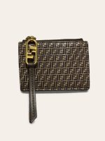 Fendi Monogram Notes & Coin Trifold Wallet