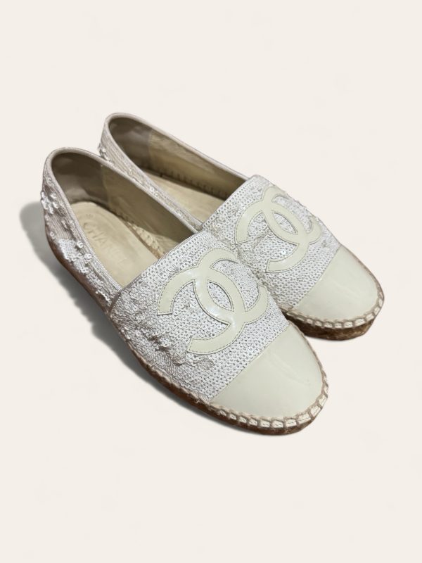 Chanel Sequin Espadrilles Size 37