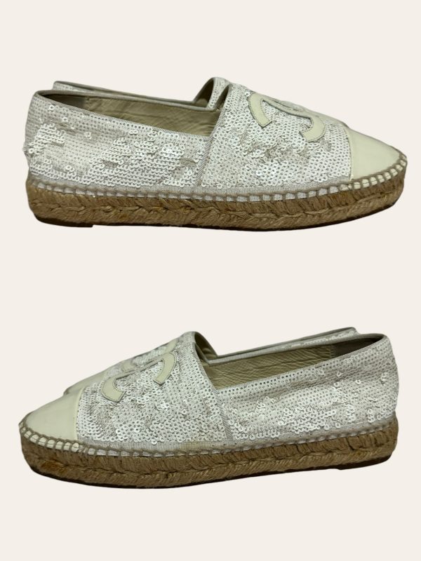 Chanel Sequin Espadrilles Size 37