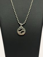 Gucci Interlocking Silver Necklace