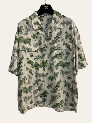 Dior Ivy Oblique Camp Collar Shirt