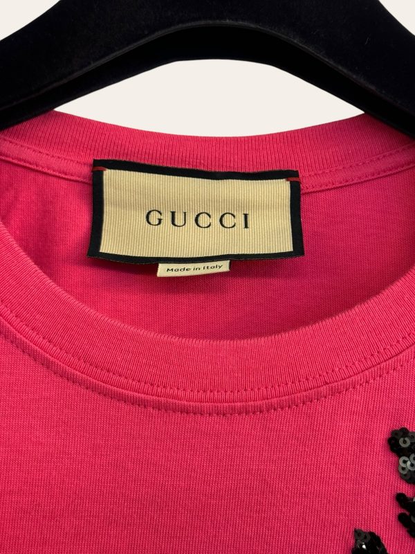 Gucci Sequin Logo Oversized T-Shirt