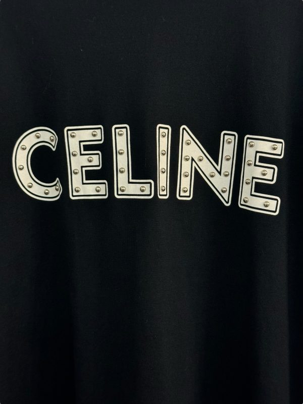 Celine Logo Stud T-Shirt
