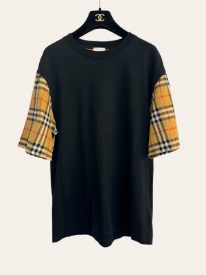 Burberry Check Sleeves T-Shirt