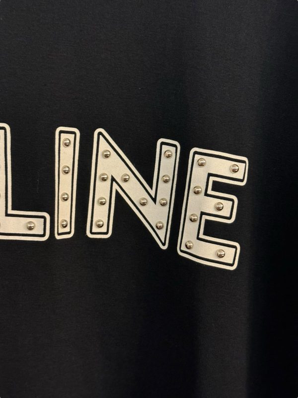 Celine Logo Stud T-Shirt