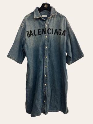 Balenciaga Oversized Denim Dress