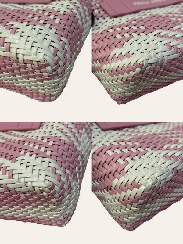 Miu Miu Leather Woven Bag