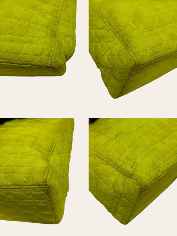 Lady Dior Green Top Handle in Nylon