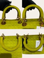 Lady Dior Green Top Handle in Nylon