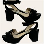 Prada Block Heel Sandal Size 35.5