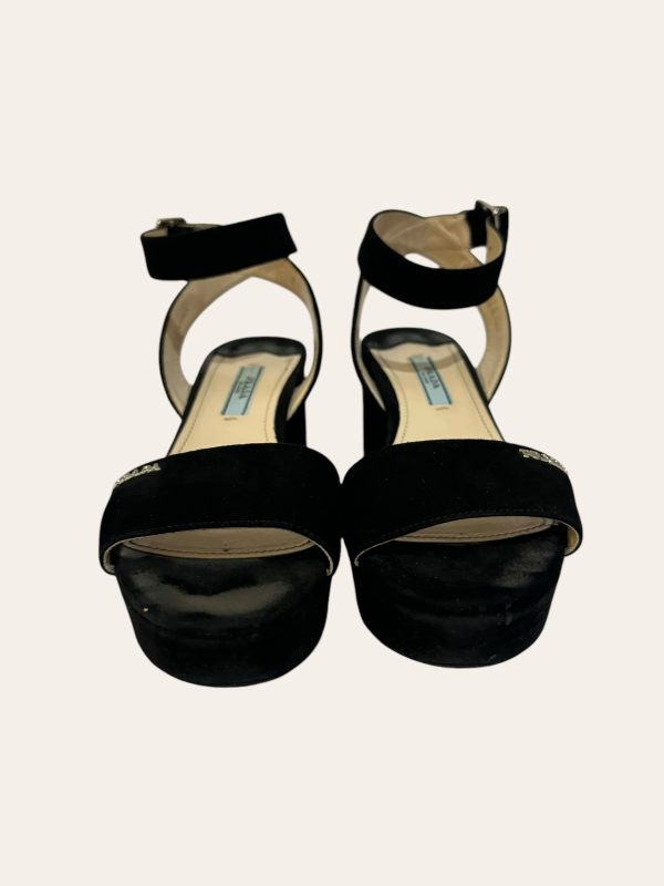 Prada Block Heel Sandal Size 35.5