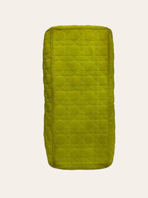 Lady Dior Green Top Handle in Nylon