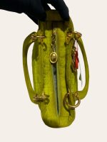 Lady Dior Green Top Handle in Nylon