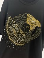 Versace Medusa Crystal Stud T-Shirt
