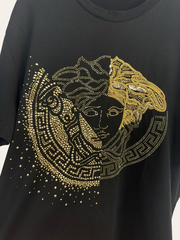 Versace Medusa Crystal Stud T-Shirt