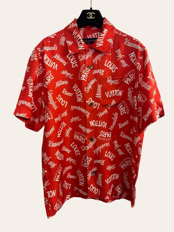 Louis Vuitton Silk Logo Oversized Shirt