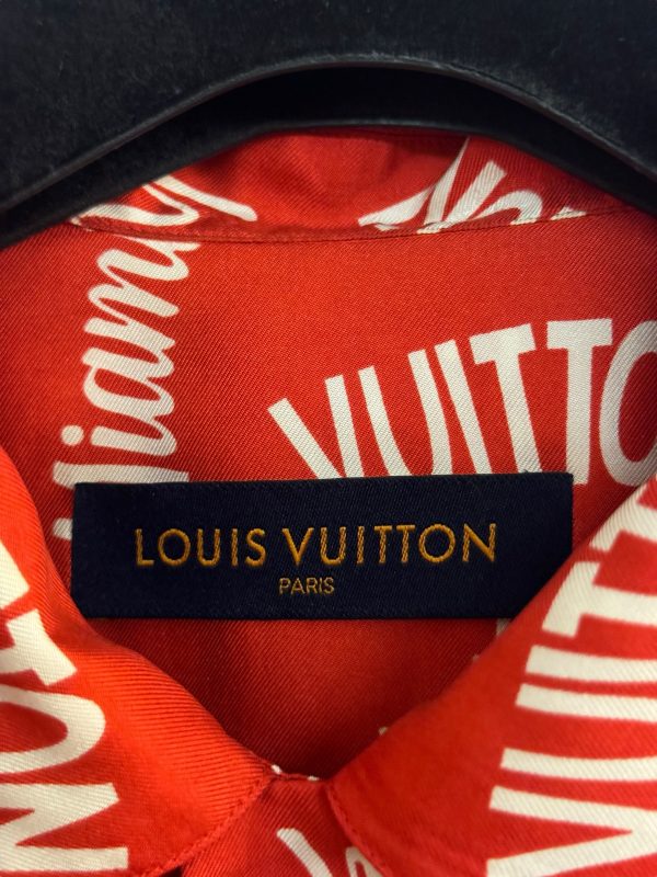 Louis Vuitton Silk Logo Oversized Shirt